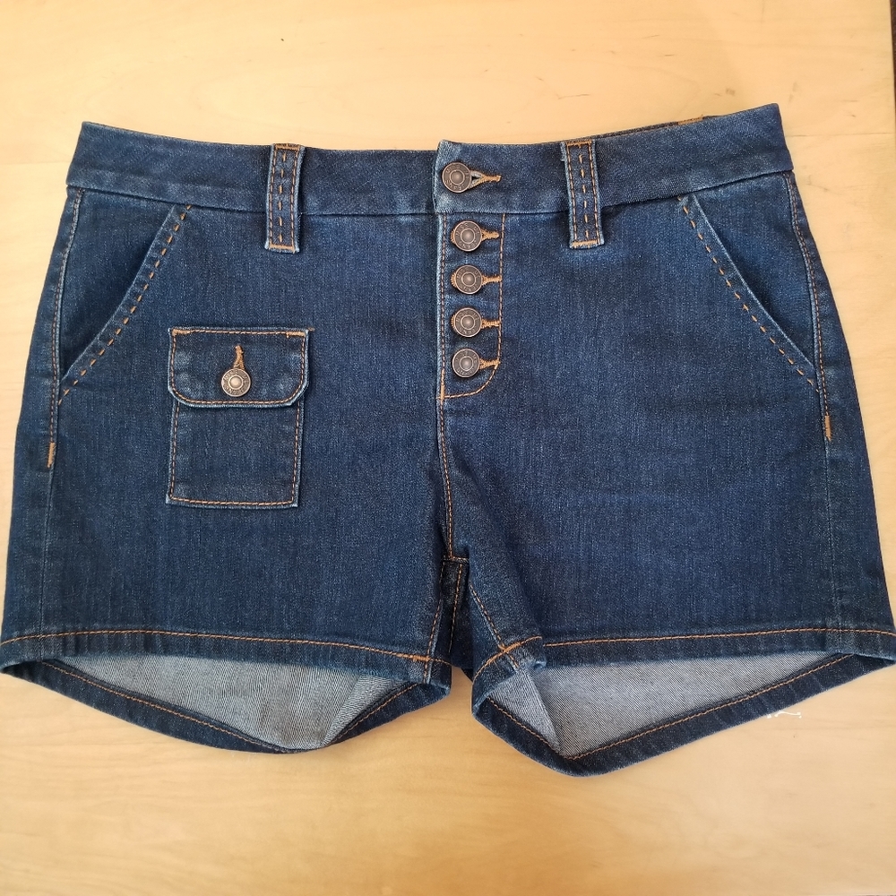 Miss Me Button Fly Midrise Trouser Shorts